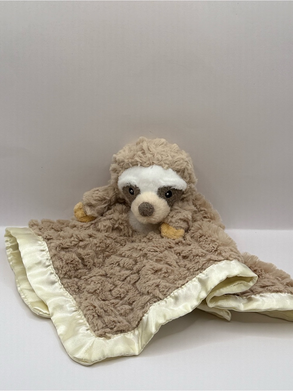 Mary Meyer Baby Sloth Lovey Security Blanket Soother Satin Trim